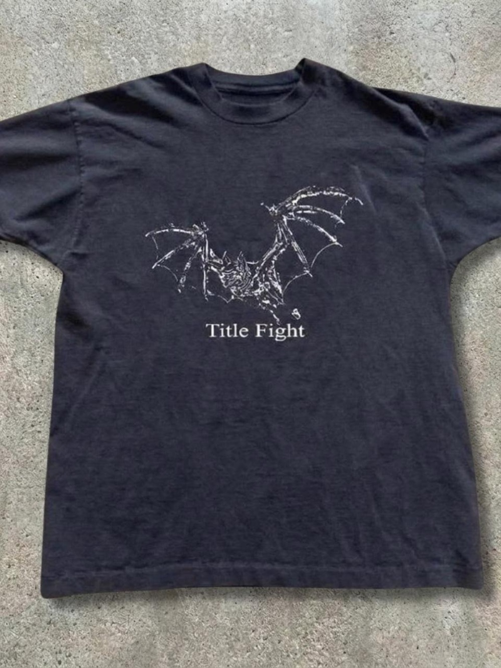 Gildan Black Graphic Bat Tee with White Print